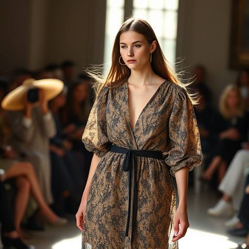 Isabel Marant expliquant sa nouvelle collection lors d'une présentation à Paris.